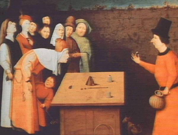 BOSCH, Hieronymus The Magician gfh Germany oil painting art